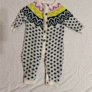 Old Navy Knit Kids Footie - Cream, Black, Yellow, Pink